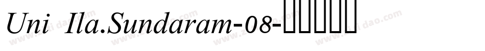 Uni Ila.Sundaram-08字体转换